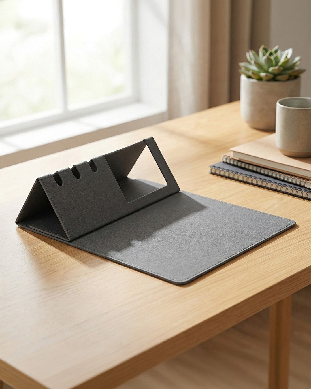 MOUSE PAD SUPORTE CELULAR PRETO — vista 2