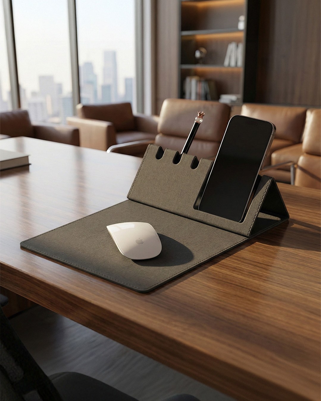 MOUSE PAD SUPORTE CELULAR PRETO — vista 3